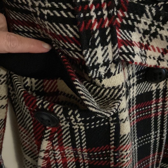 Vintage Glamour by Louie Louie plaid pea coat - Picture 4 of 11